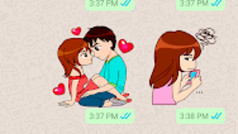 Love Story Stickers WASticker