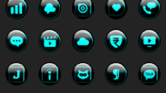 Cyan Glass Orb Icon Pack Free para Android - Descargar