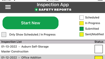 Safety Reports Inspection App