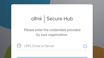 Citrix Secure Hub