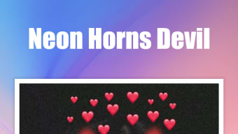Neon Horns Devil - Neon Devil Crown Photo Editor