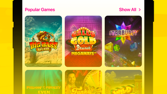 Casushi Online Casino Screenshot
