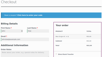 Digital Goods Checkout on WooCommerce