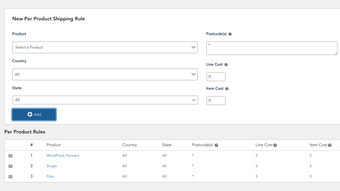 Per Product Shipping for WooCommerce