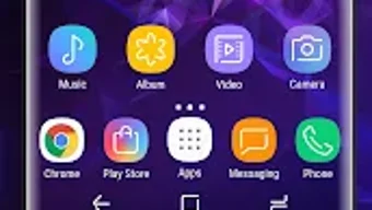 Galaxy S9 purple Theme