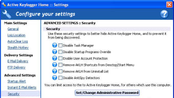 Active Keylogger Home