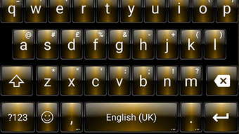 Emoji Keyboard Dusk Gold Theme