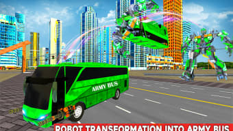 Army Bus Robot Transformation  Flying Car Robot