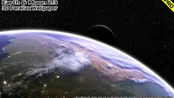 Earth  Moon in HD Gyro 3D PRO Parallax Wallpaper