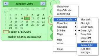 Desktop Lunar Calendar