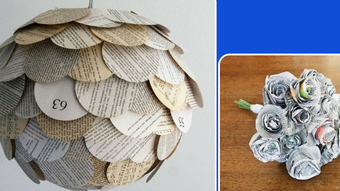 Craft ideas from waste paper