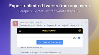 TweetExport - Export Tweet from any User