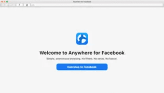 Anywhere for Facebook