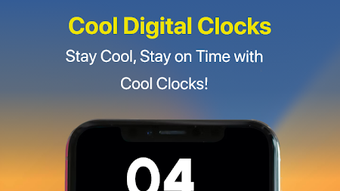 Clock widget-LED stylish clock