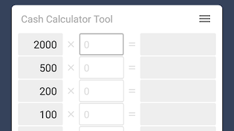 Cash Calculator Tool Money Calculator