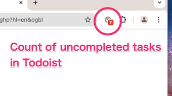 Counter for Todoist