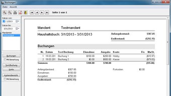 Einfaches Haushaltsbuch