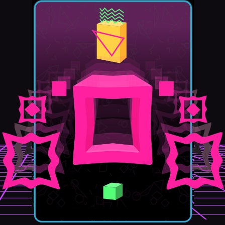 Big Neon Tower vs Tiny Square - Online Game - Play for Free