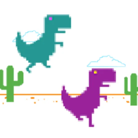 Play 2 Player Dino Run Online - Free Browser Games