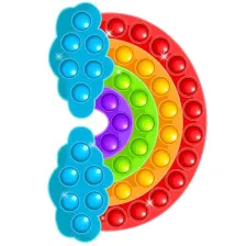 Rainbow Popit Fever Fidget Toy