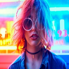 Neon Girls Wallpapers New Tab