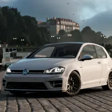 City Driving Volkswagen Golf Parking
