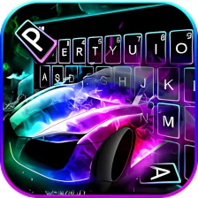Color flame Sports Car Keyboar