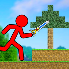 Download Red Stickman in Craft World android on PC