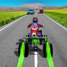 Light ATV Quad Bike Racing Traffic Racing Games