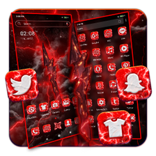 Red Thunderstorm Theme