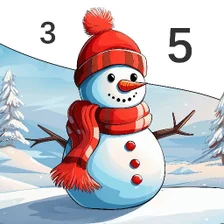 Christmas Color by Number Game