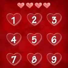 Love Heart Pin Lock Screen