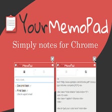 Your MemoPad - Simply notes for Chrome