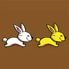Make All Same Color - rabbits