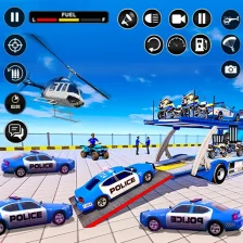 Police Car Transport Truck