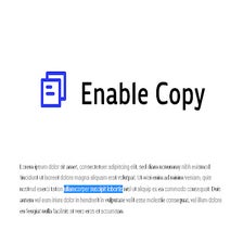 Enable Copy