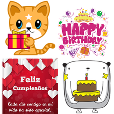 stickers happy birthday