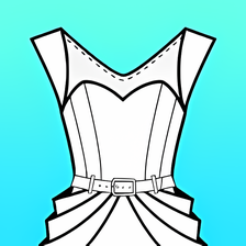 Fashion Design Flat Sketch