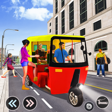 Archivo 3D gratis Tuk-Tuk/ Auto Rickshaw amarillo con movimientos