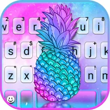 Pineapple Galaxy Keyboard Theme