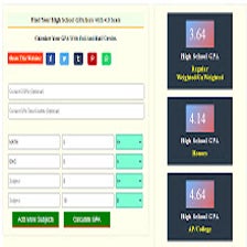 High School GPA Calculator