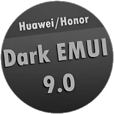 Dark EMUI 9  9.1 Theme for HuaweiHonor