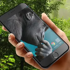 Gorilla in phone prank