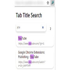 Search Tabs By Title or URL