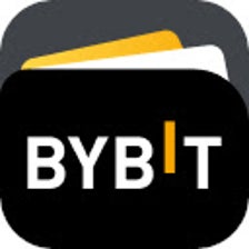 Screenshot of Bybit browser extension interface showing spot trading and yield farming dashboard
