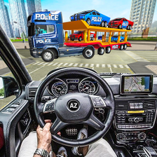 US Police CyberTruck Car Transporter: Cruise Ship