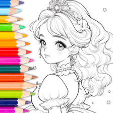 Doll Color: Princess Coloring