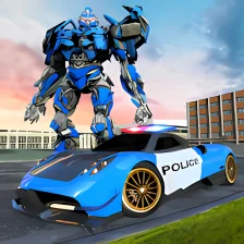 Police Car RobotTransform War