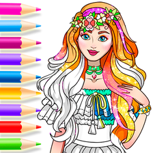 Android 용 Girl Coloring Dress Up Games - 다운로드