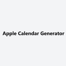 Apple Calendar Generator